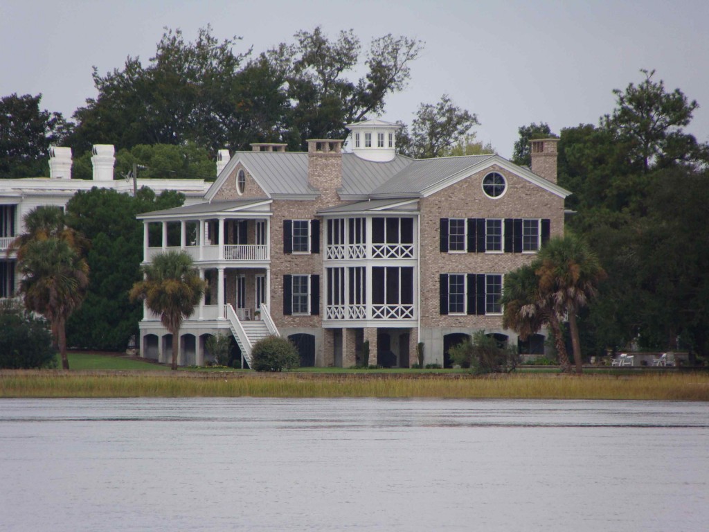 View of a Beaufort home from the water