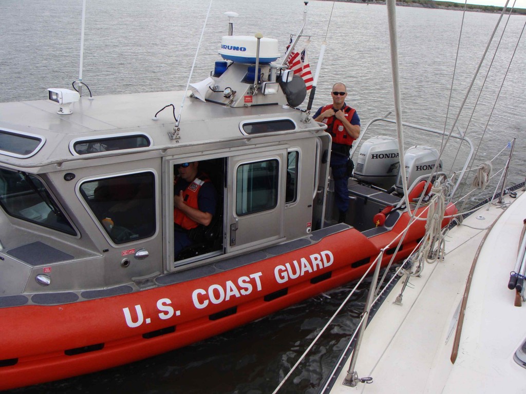 US Coast Guard - Officer Meyer (standing)