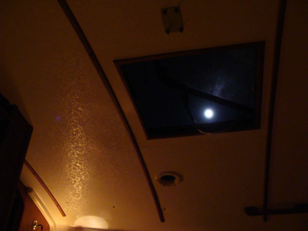Moon Peeking Through Hatch