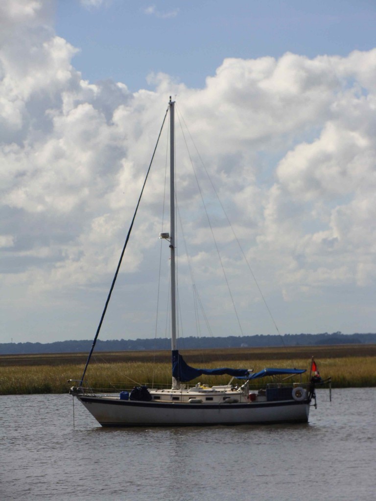Anchored in the Frederica River