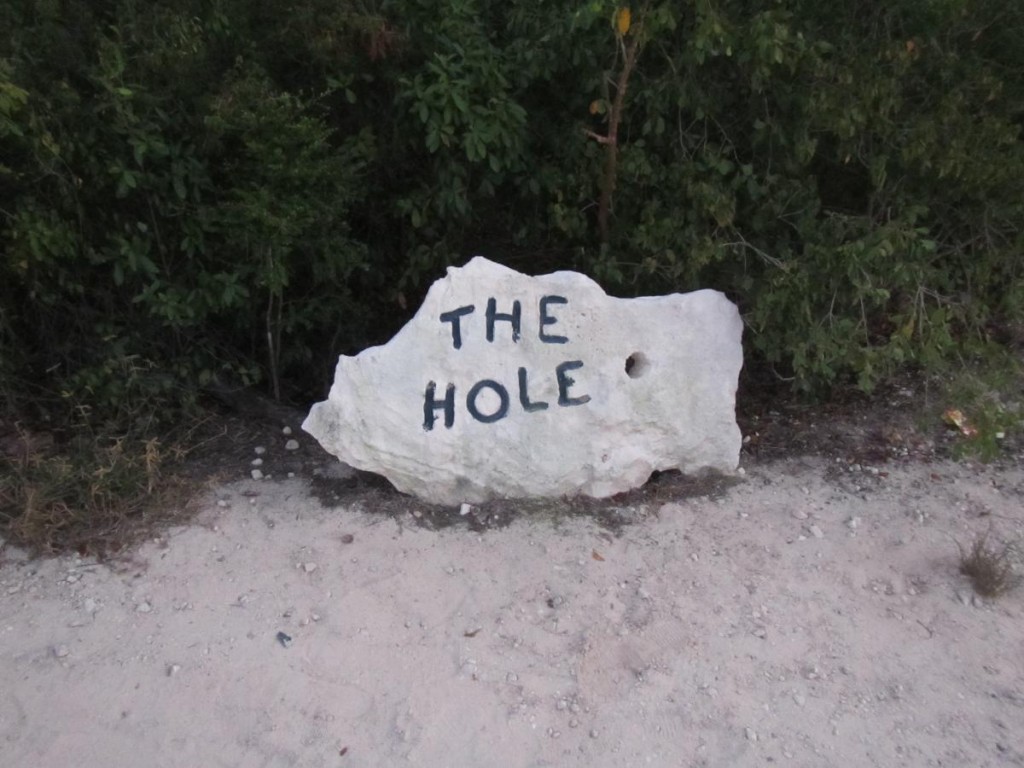 Sign for the Hole