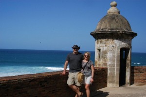 Andrew and Ela in Old San Juan