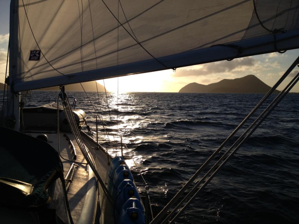 Sunset Departure from BVI
