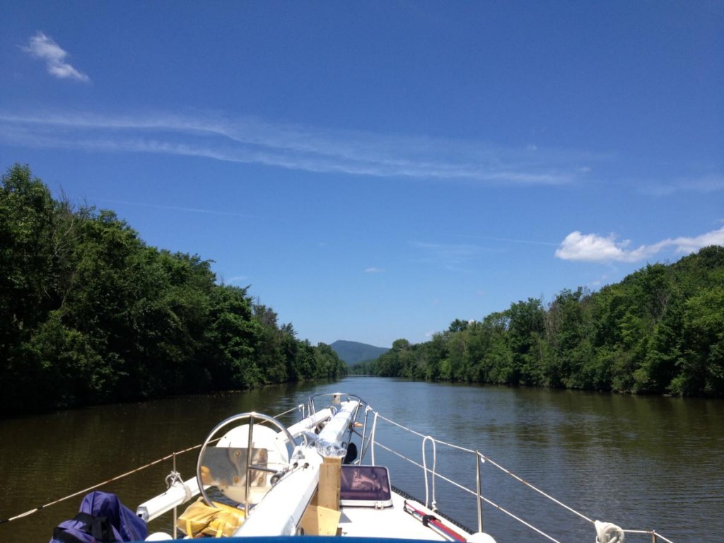 Making our way through the Champlain Canal, July 15th