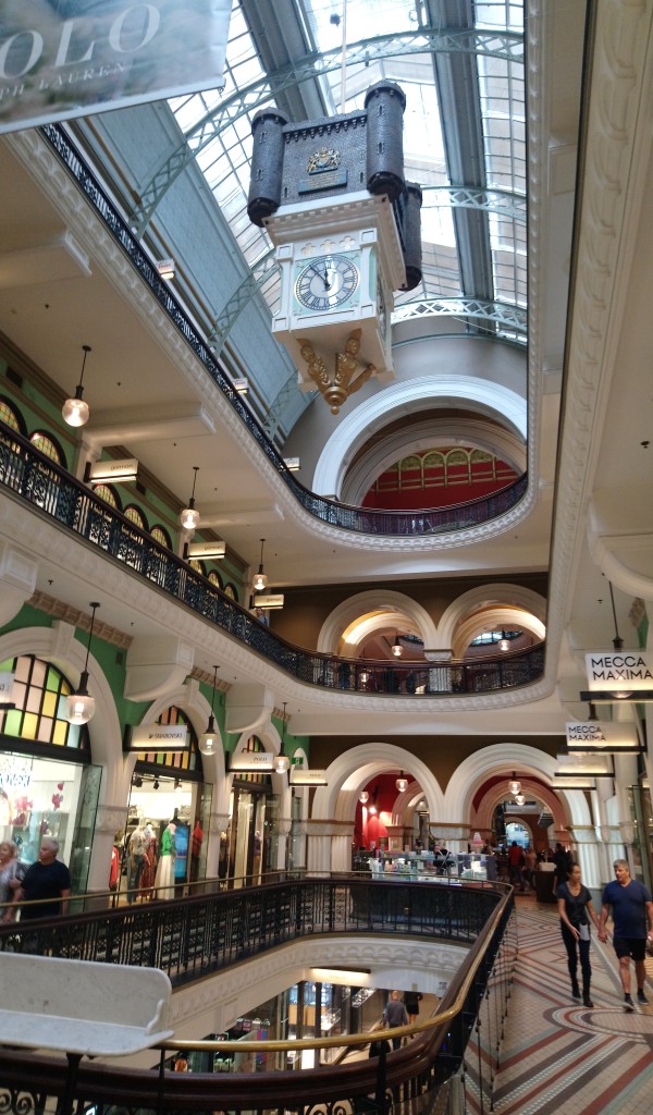 Inside the queen Victoria building which is now a high end shopping mall